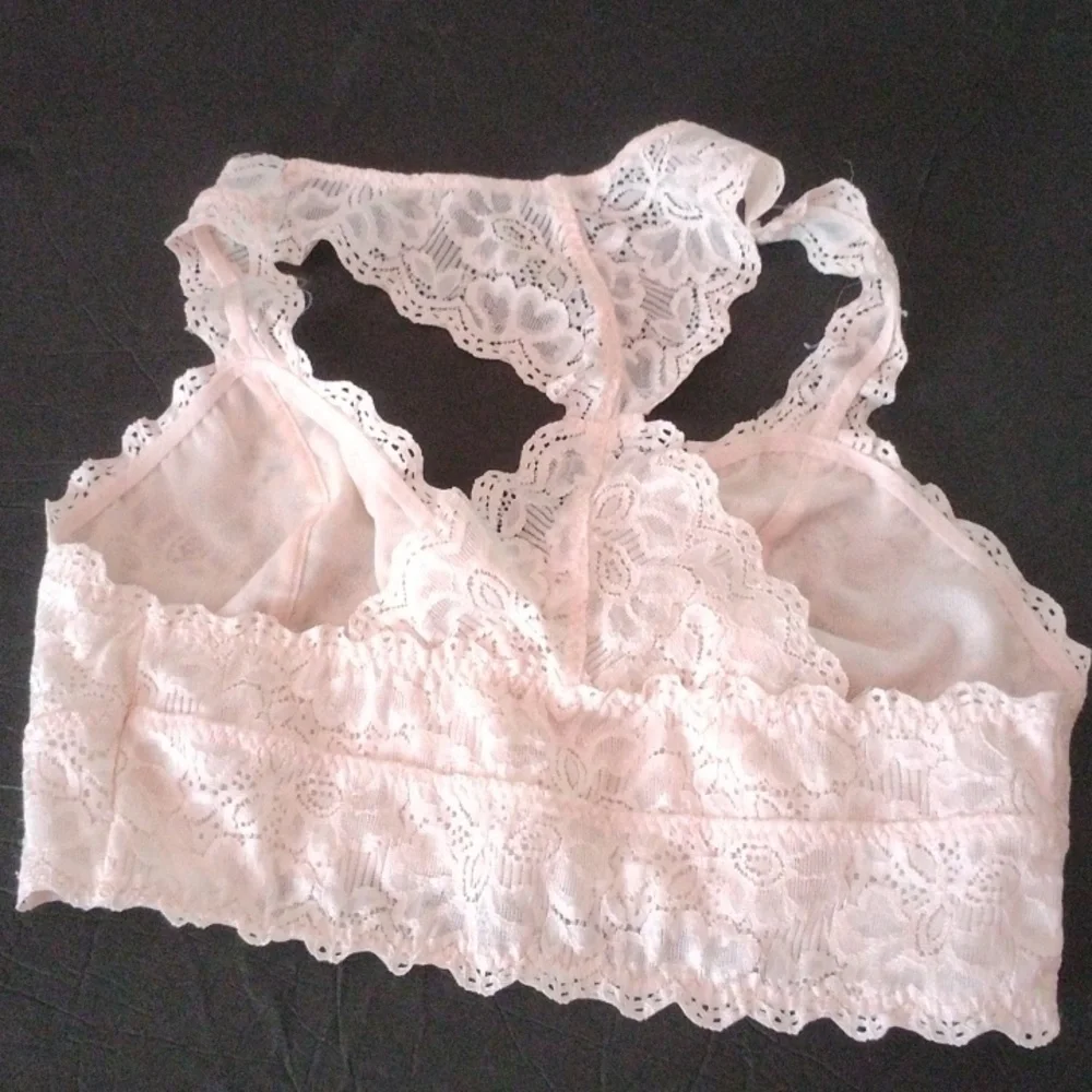 Felina lingerie pink lace bralette